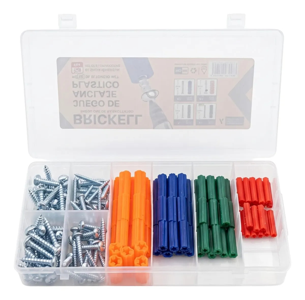 Juego De Anclaje Plastico Ramplug Mas Tornillo 160pzs