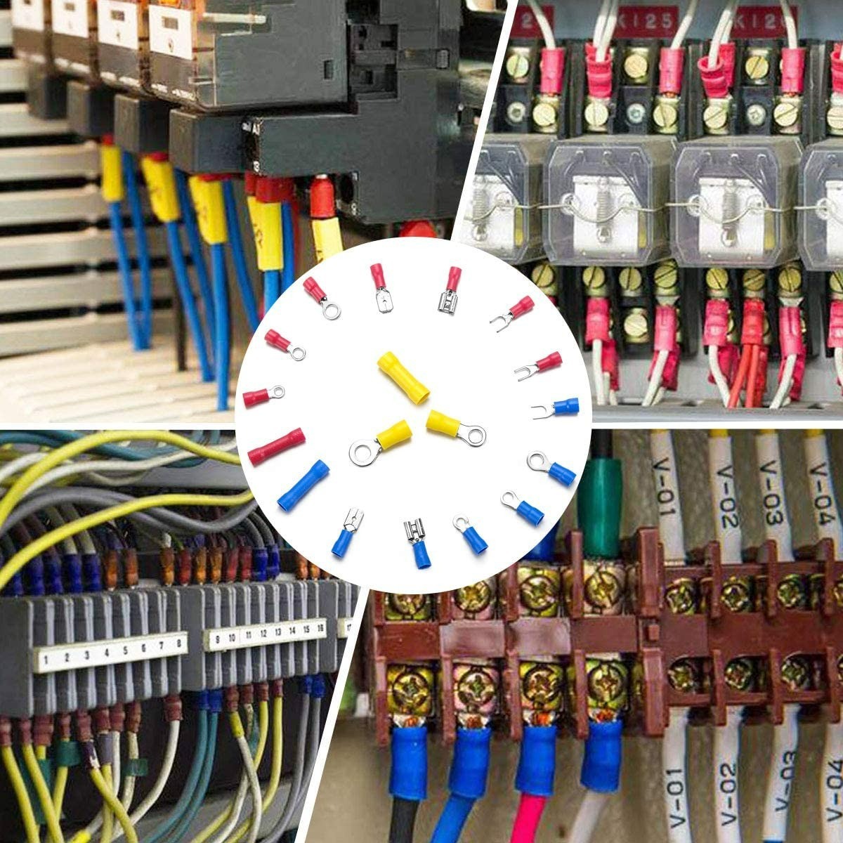Kit terminales eléctricos con aislante 280 pcs automotriz