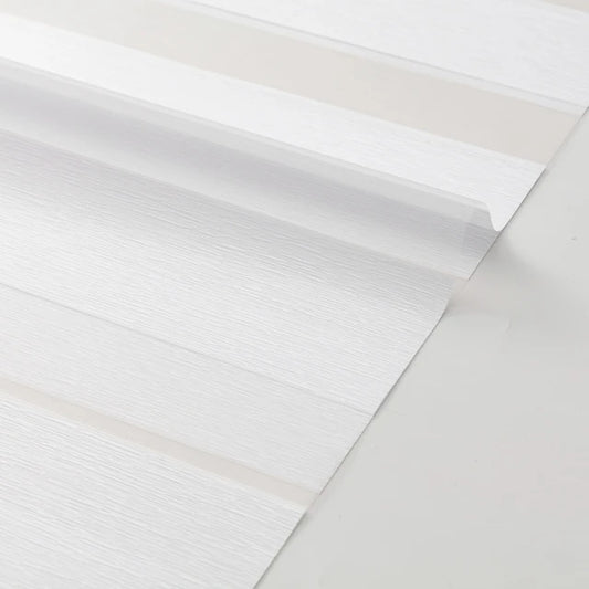 Persiana Tipo Cebra Blanca Roller 2 X 1.80 Cenefa 6cm