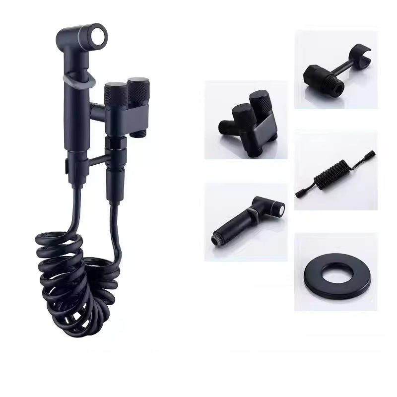 Kit De Ducha Tipo Telefono Bidet Llave Arresto Doble