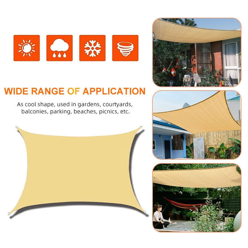 Toldo tipo vela rectangular 4,8 X 3,6 metros impermeable