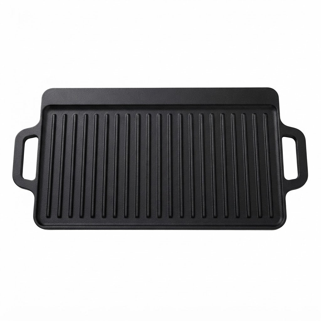 Parrillera Plancha De Hierro Portatil Reversible