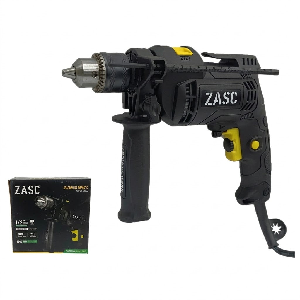 Taladro de impacto percutor 710w 1/2 pulgada Zasc