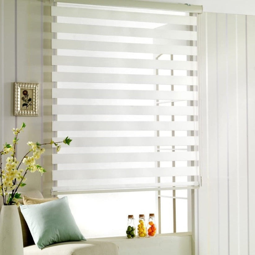 Persiana Tipo Cebra Roller 1.80 X 1.80 Cenefa 6cm
