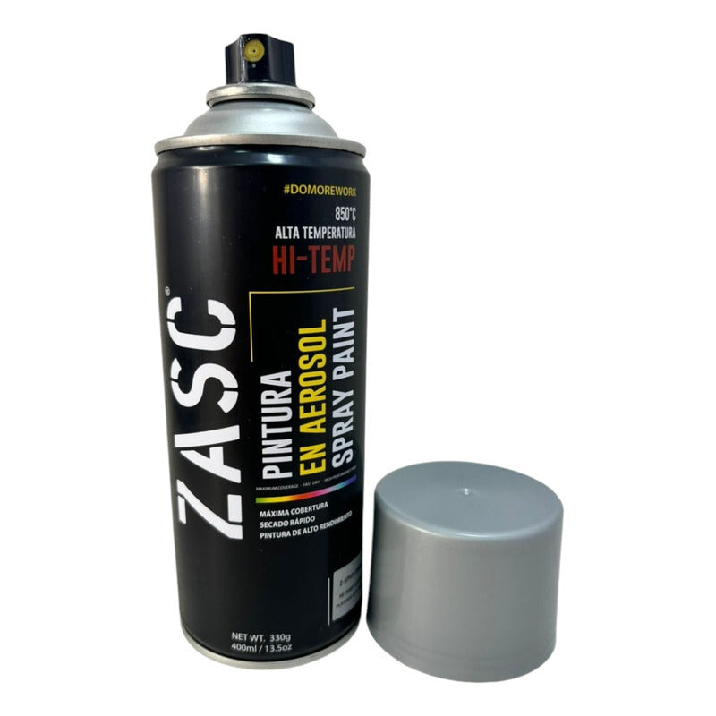 Spray Pintura Aerosol Alta Temperatura Gris 400ml