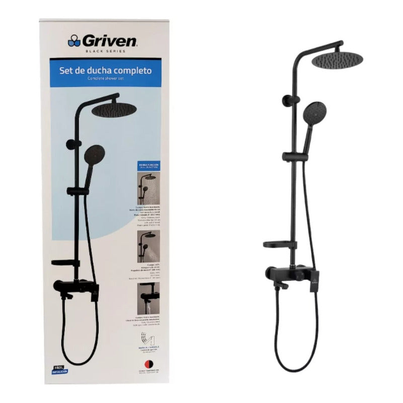 Set De Ducha Tipo Columna Para Baño Griven