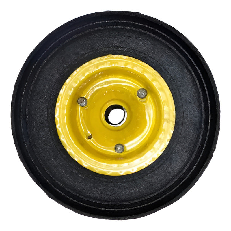 Rueda Caucho Para Carretilla Carrucha Macizo 10 Pulgada