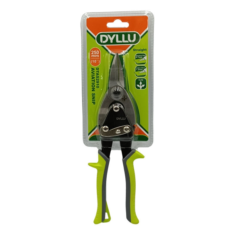 Tijera De Acero Aviador Hojalatero Corta Lámina 25 Cm Recta
