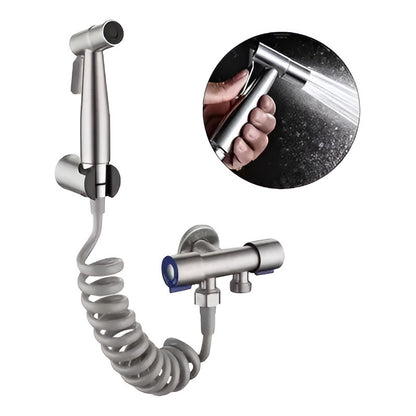 Kit De Ducha Tipo Telefono Bidet Llave Arresto Doble