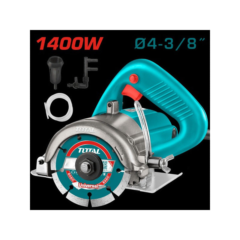 Sierra Cortadora De Mármol Porcelanato Cemento 1400w Total