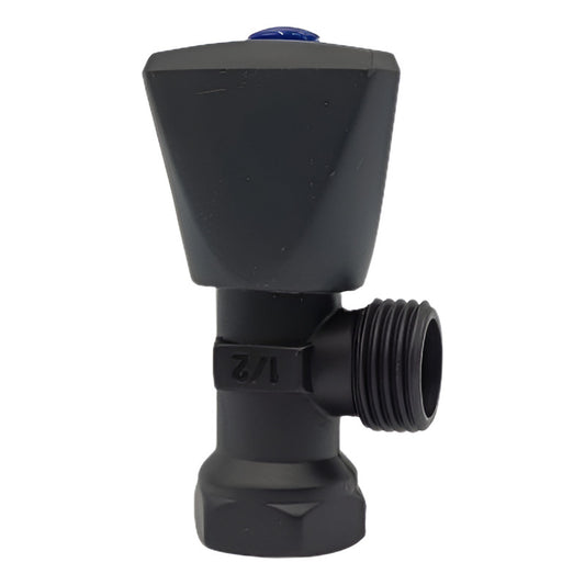 Llave De Arresto Negra 1/2 X 1/2 Tipo Fp Marca Aquafina