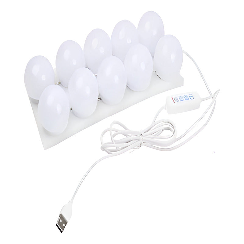 Bombillo Para Espejo De Maquillaje 10 Led Con Control Remoto