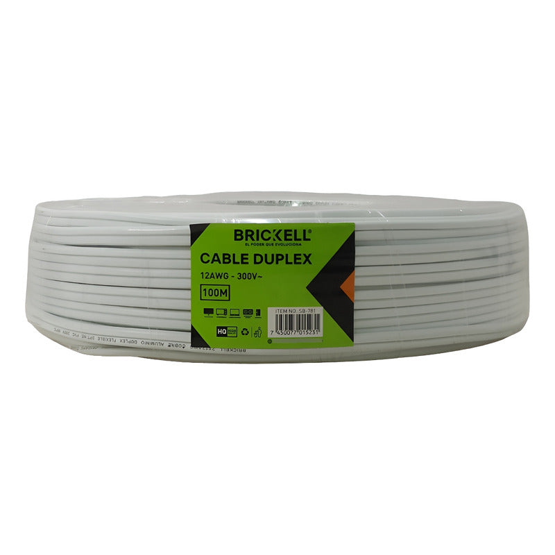 Cable Eléctrico Doble Spt Número 2 X 12 Aleación 100mts