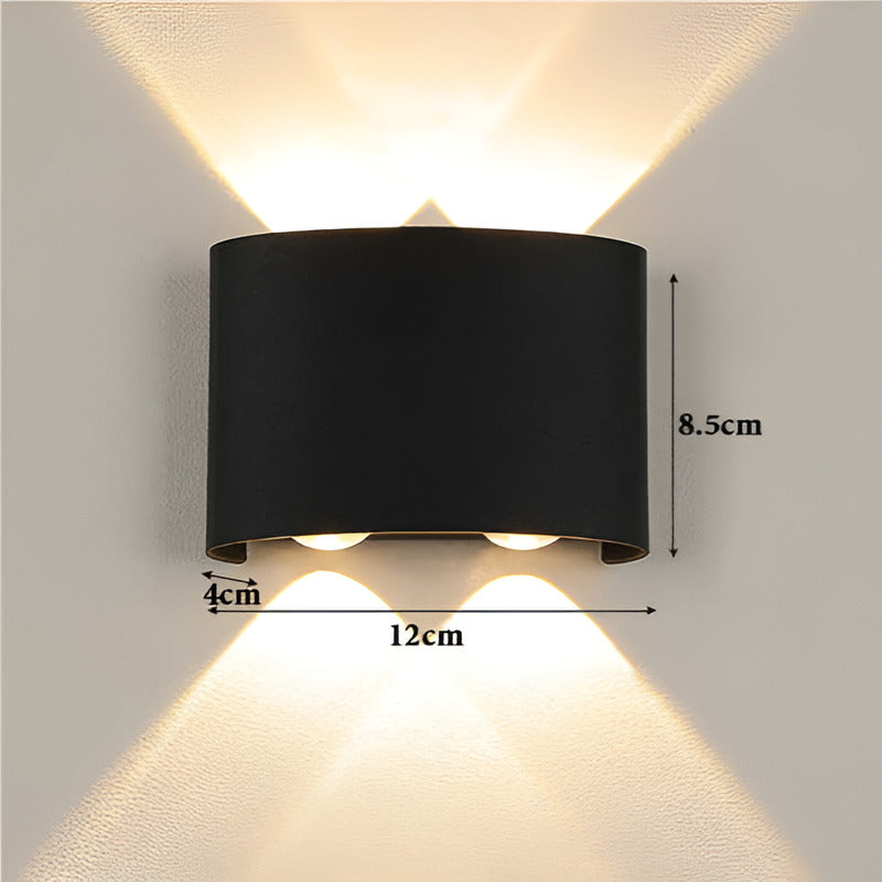 Aplique Lampara Led Lineal Doble Decorativo 4w Aluminio