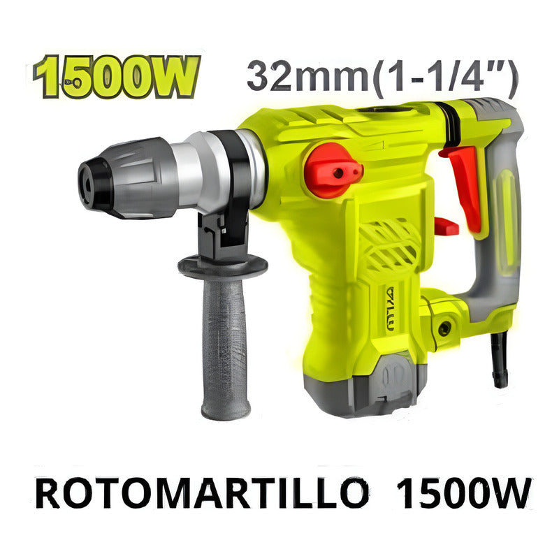 Taladro Rotomartillo  Dyllu 1500w Demoledor 3 Funciones