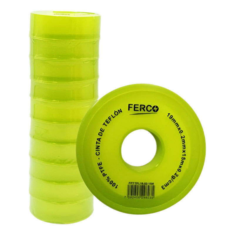 Teflón Profesional 3/4 X 15mts Pack De ( 10 Unidades )