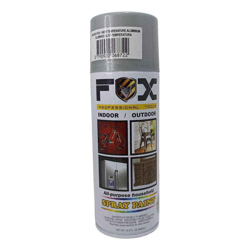 Spray Pintura Aerosol Alta Temperatura Gris 400ml