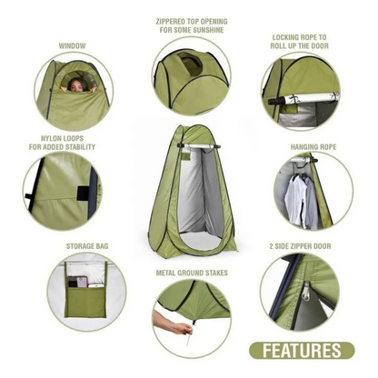 Carpa Tienda De Campaña Portátil Camping Baño Vestidor