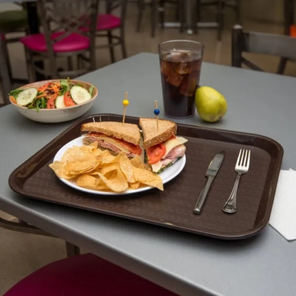 Bandeja Plástica De Servicio Feria Comida 46x36cm