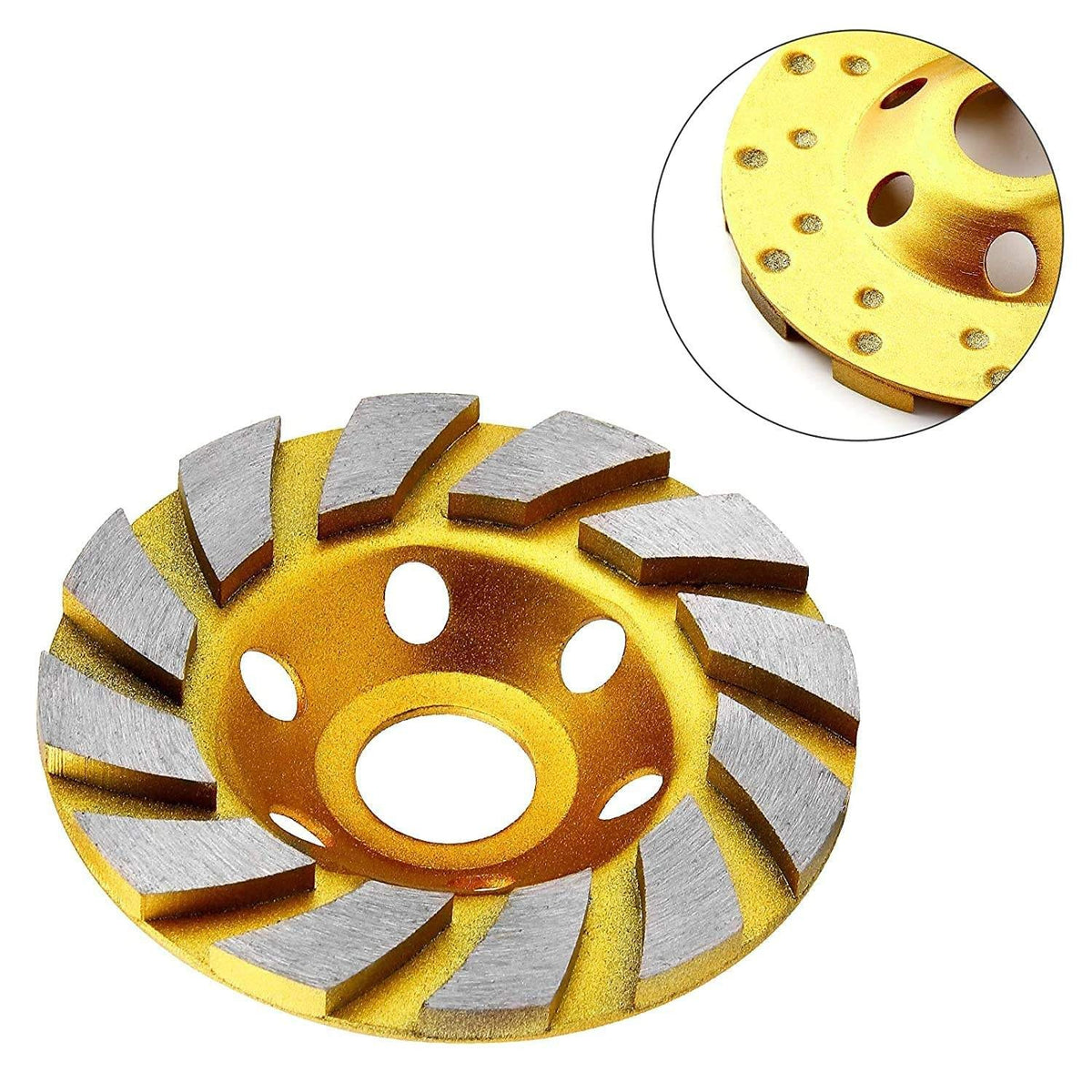 Disco Abrasivo Turbo Diamantado 4 1/2" Mármol Granito Hormigón