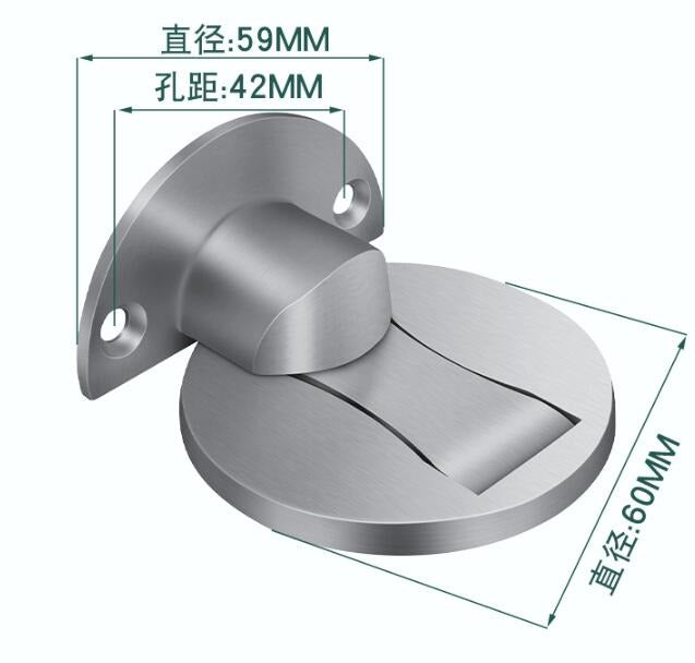 Tope Magnético Para Puertas Acero Inoxidable 5,9 x 7cm
