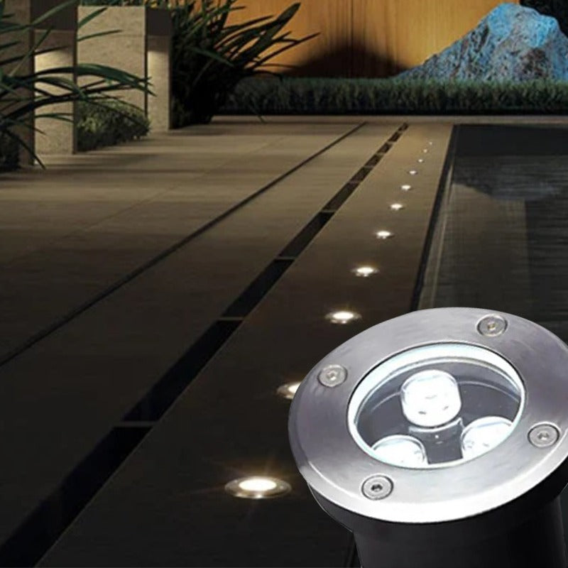 Lampara Led Tipo Spot De Piso Jardín 3000k