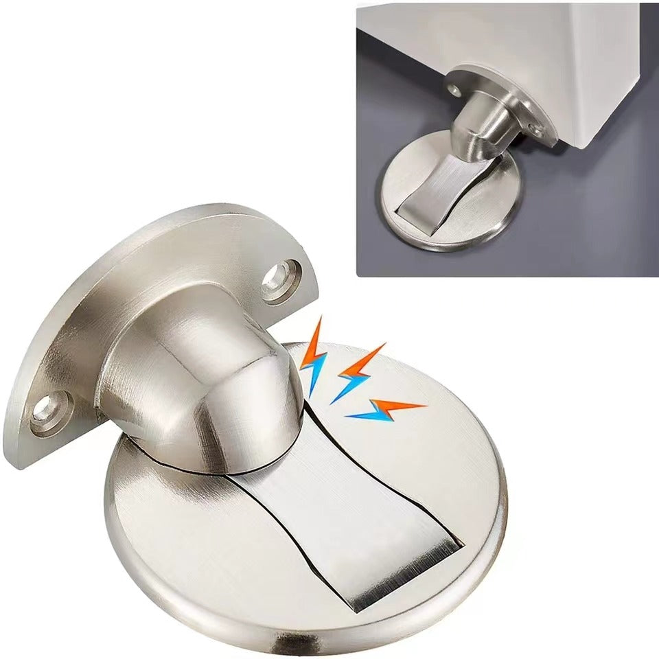 Tope Magnético Para Puertas Acero Inoxidable 5,9 x 7cm