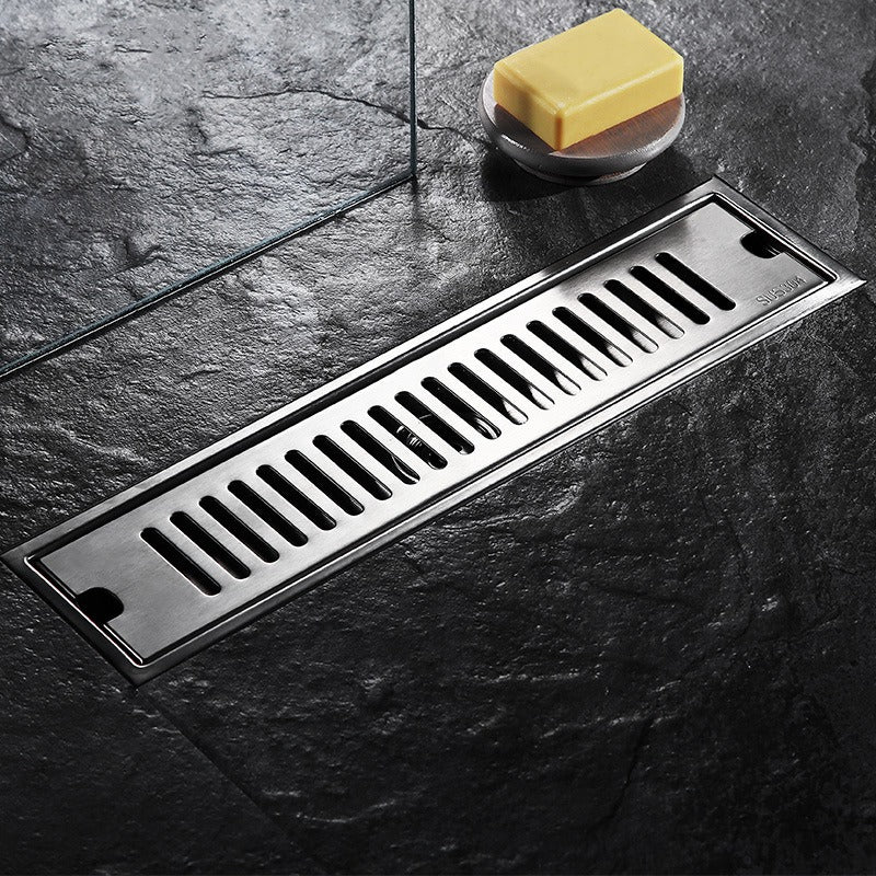 Rejilla Centro Piso Desagüe Rectangular 60x10 Cm