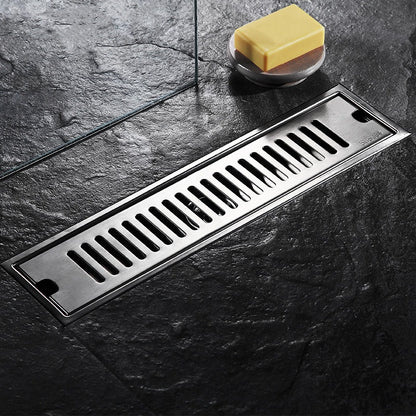 Rejilla Centro Piso Desagüe Rectangular 60x10 Cm