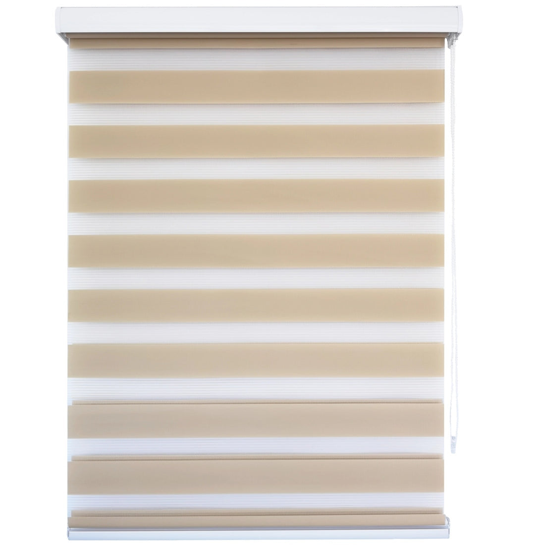 Persiana Tipo Cebra Blanca Roller 2 X 1.80 Cenefa 6cm
