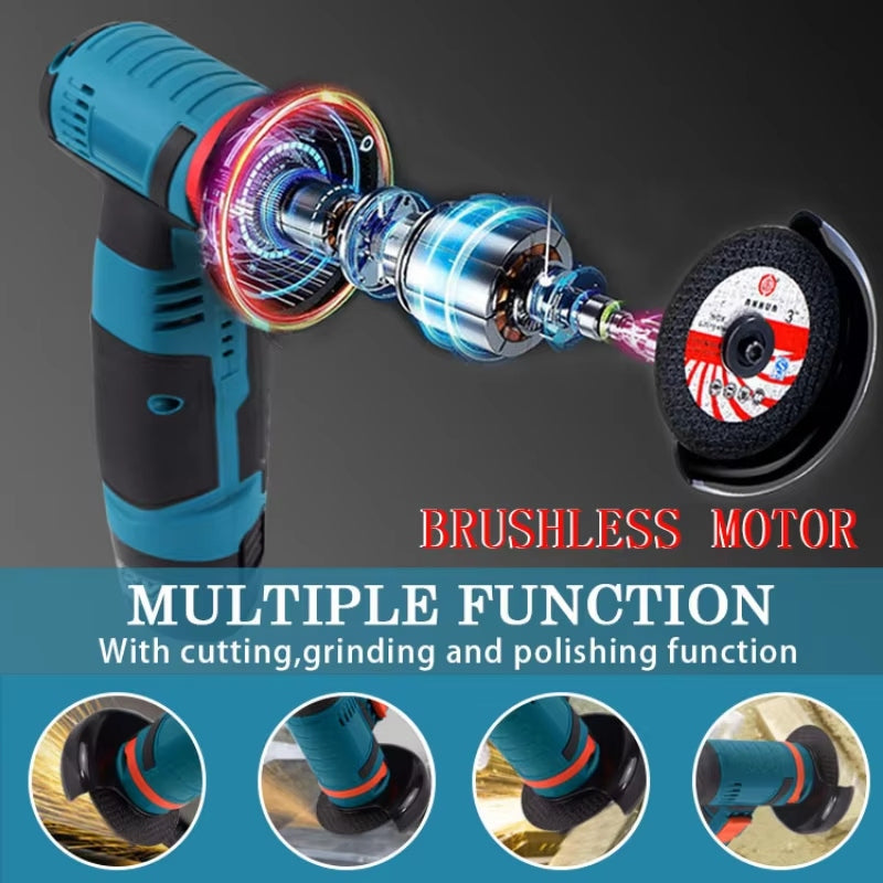 Mini esmeril angular 3 pulgas inalambrico portatil 12v