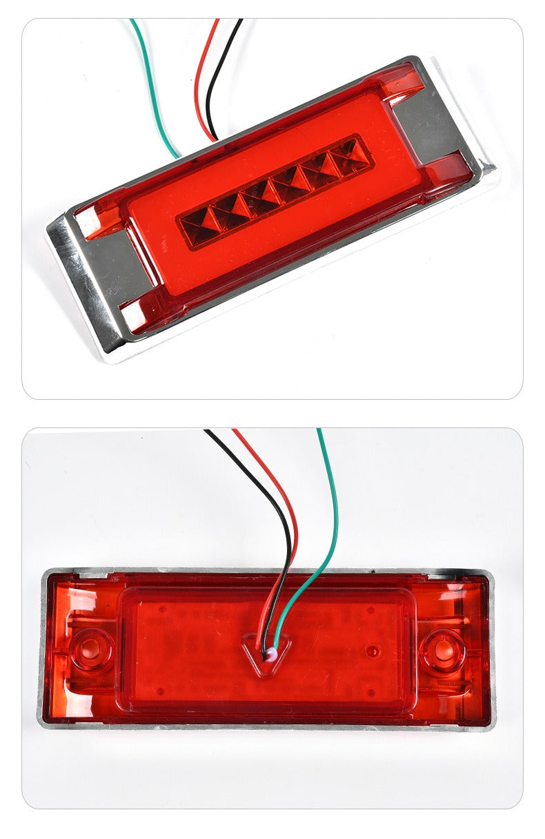 Luces led laterales para camiones trailer gandola 12v 24v rojo el par
