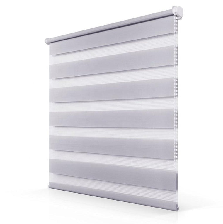 Persiana Tipo Cebra Blanca Roller 2 X 1.80 Cenefa 6cm