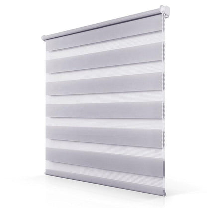 Persiana Tipo Cebra Blanca Roller 2 X 1.80 Cenefa 6cm