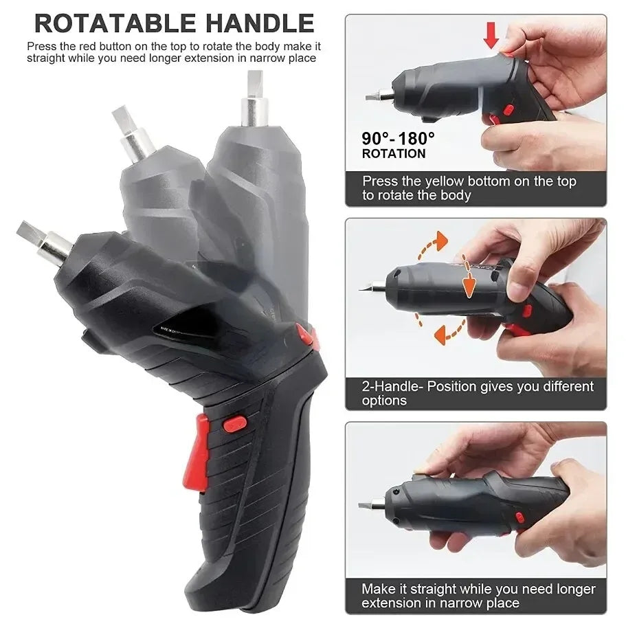 Destornillador Electrico Inalambrico Recargable