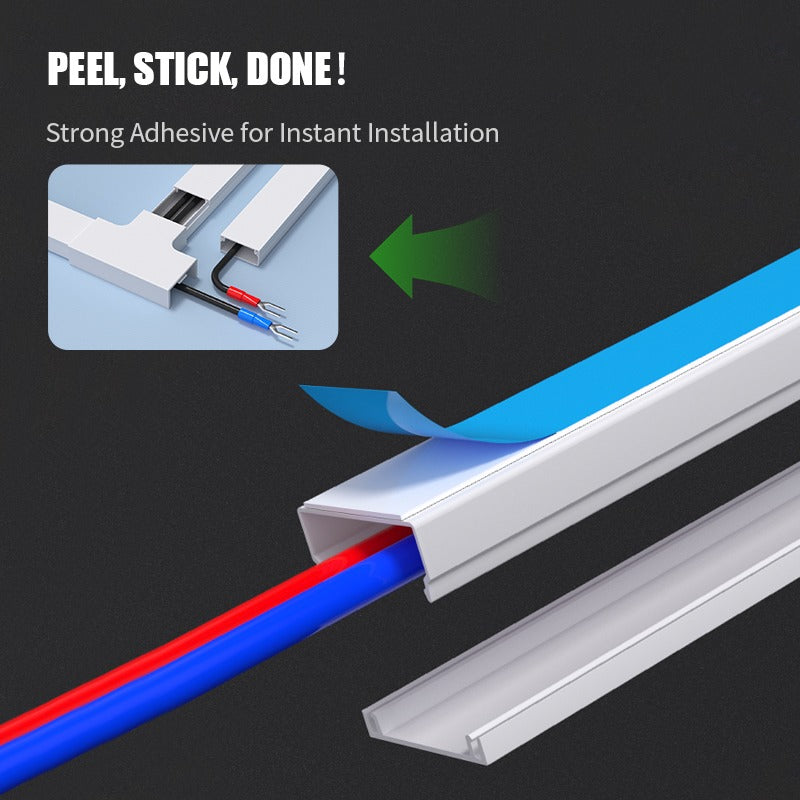 Canaleta Para Cables Pvc 10 X 10 Autoadhesiva 2 Mts