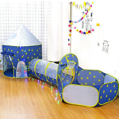 Carpa Castillo 3 En 1 Túnel Piscina Plegable