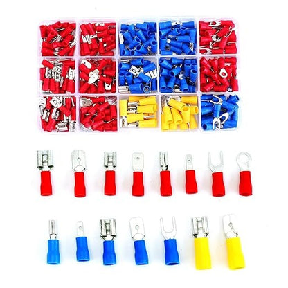 Kit terminales eléctricos con aislante 280 pcs automotriz