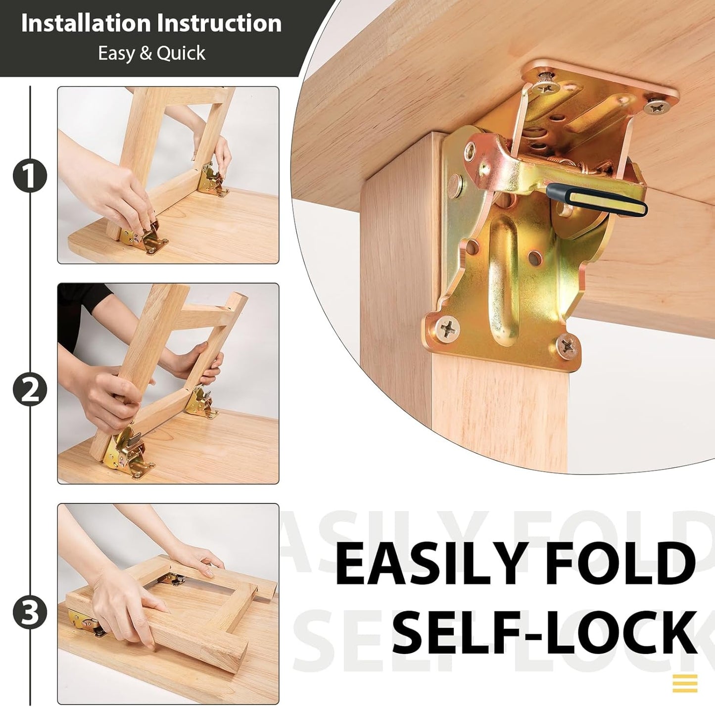 Bisagra Plegable Para Pata De Mesa
