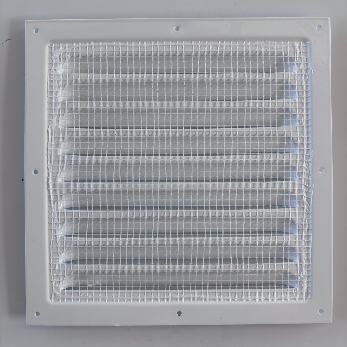 Rejilla de ventilación plana blanca 15x15 cm
