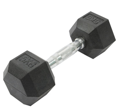 Mancuernas Hexagonales 5Kg Pesas El Par Gym Crossfit
