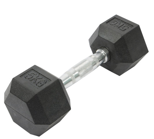 Mancuernas Hexagonales 5Kg Pesas El Par Gym Crossfit