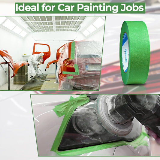 Tirro Verde Latonero Enmascarar Automotriz 3/4 Pulgadas X 50mt