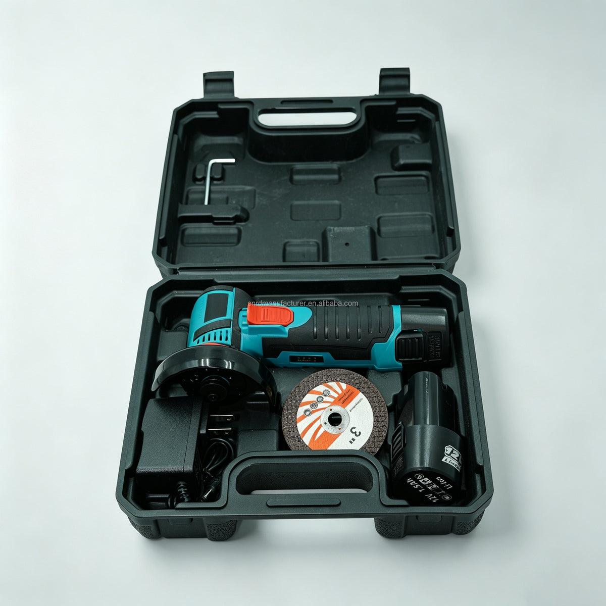 Mini esmeril angular 3 pulgas inalambrico portatil 12v