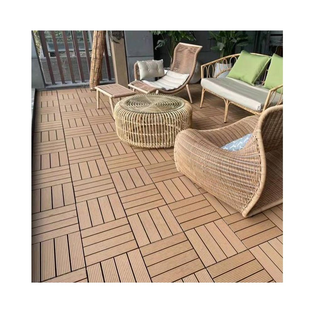 Pisos Deck Modular Para Exteriores Wpc (Lamina 30 X 30cm) Caja 6 Piezas 0.54m2