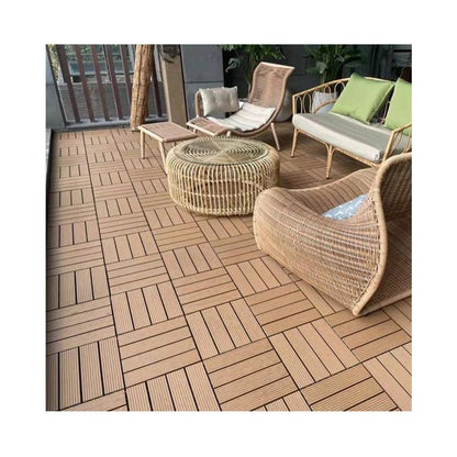 Pisos Deck Modular Para Exteriores Wpc (Lamina 30 X 30cm) Caja 6 Piezas 0.54m2