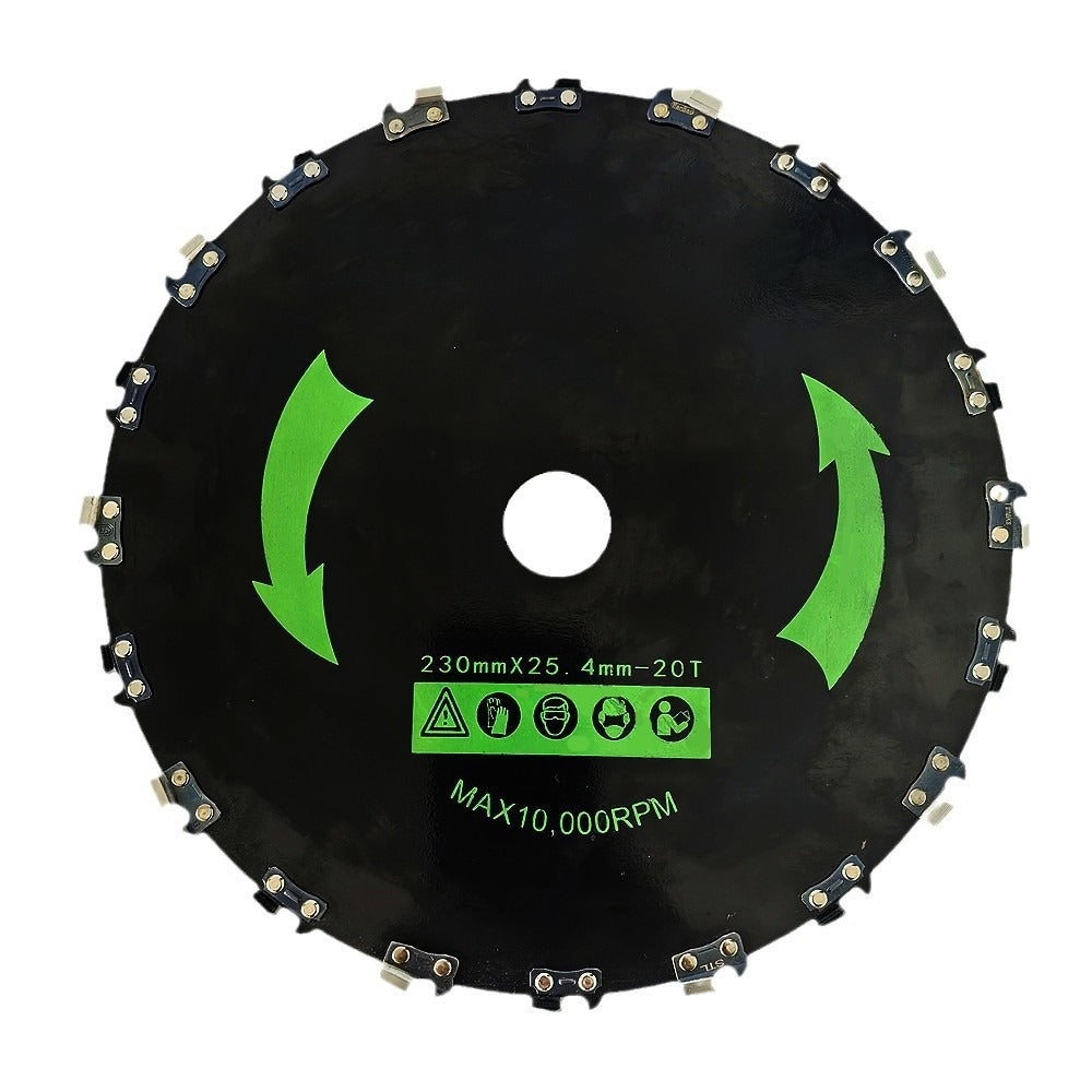 Disco de cadena remachada de motosierra para desmalezadora