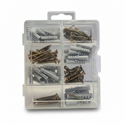 Juego Set Tornillos Y Ramplug 120 Pzs Dyllu