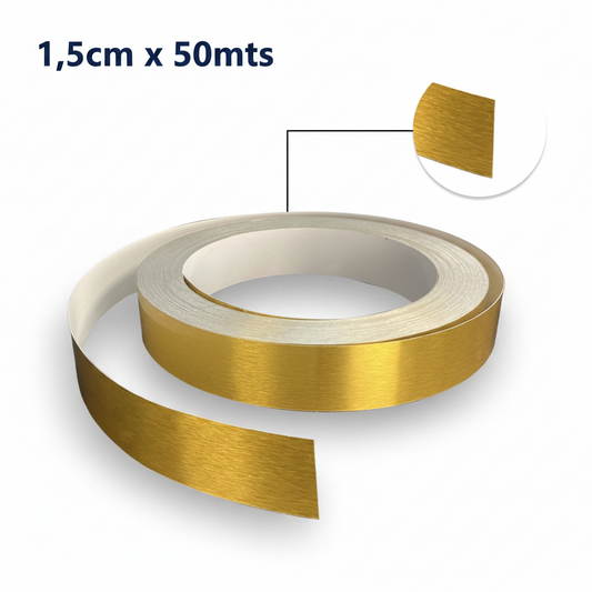 Cinta Decorativa Autoadhesiva 1,5cmx50mtrs Para Pared