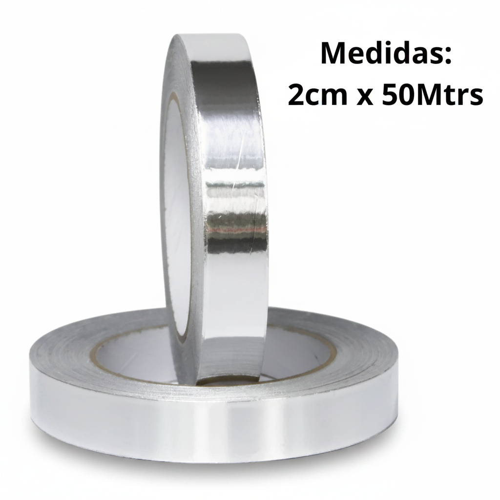 Cinta Decorativa Autoadhesiva 2cmx50mtrs Para Pared Plateada
